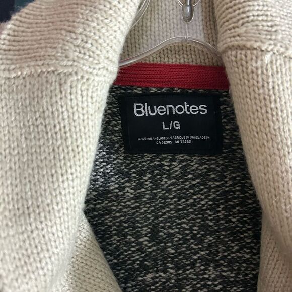 Bluenotes Cabin Sock Style Cardigan Unisex Size Large Cardigan Gray Pockets - Picture 7 of 15